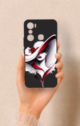 İnfinix Hot 20i Uyumlu Matmazel Desenli Silikon Kılıf