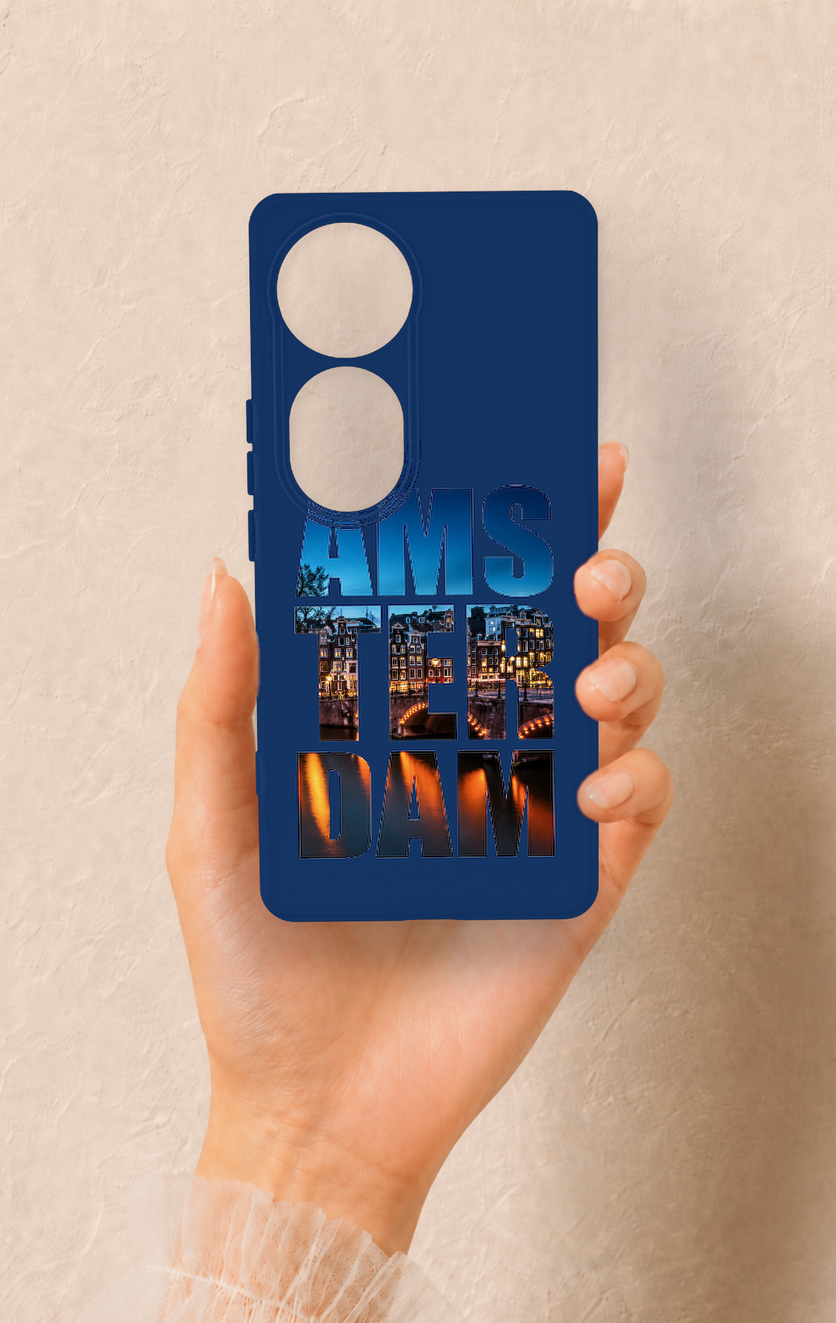 Vivo V40 Uyumlu Amsterdam Desenli Silikon Kılıf