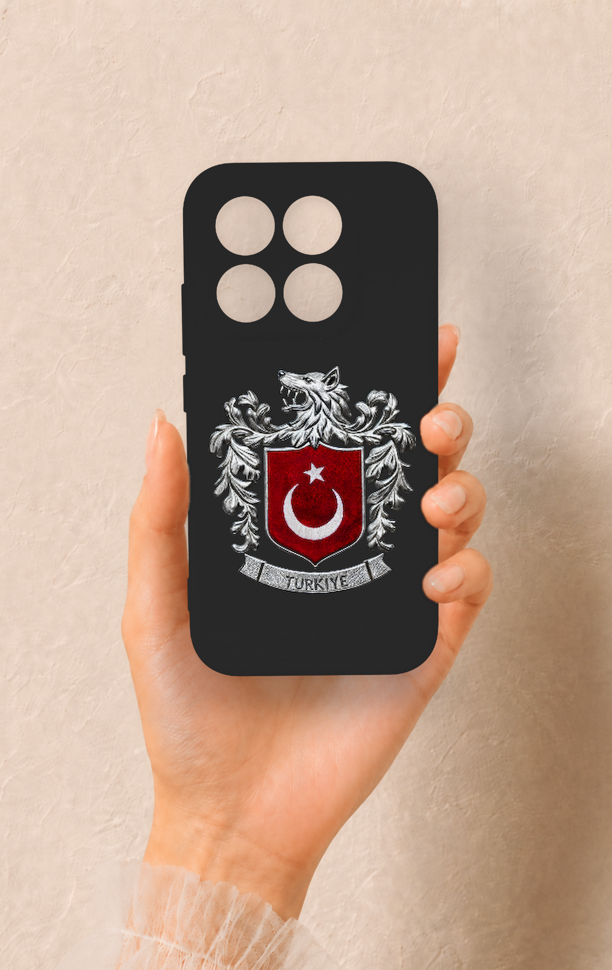 Xiaomi Mi 17 5G Uyumlu Türk Arma Desenli Silikon Kılıf