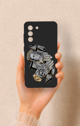 Samsung-S21FE Uyumlu Self Made Desenli Silikon Kılıf