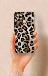 Realme C21Y Uyumlu Leopar Derisi Desenli Silikon Kılıf