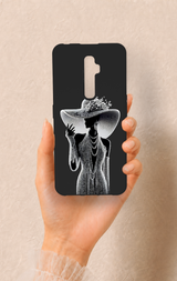 Oppo Reno 2Z Uyumlu Lady Desenli Silikon Kılıf