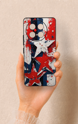 Tecno Camon 30 Uyumlu Star Flag Desenli Silikon Kılıf