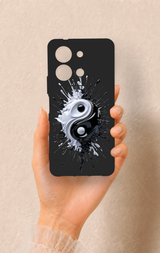 Vivo Y36 Uyumlu İyi ve Kötü Desenli Silikon Kılıf