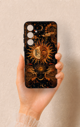 Samsung S24Fe Uyumlu Mistik Güneş Desenli Silikon Kılıf