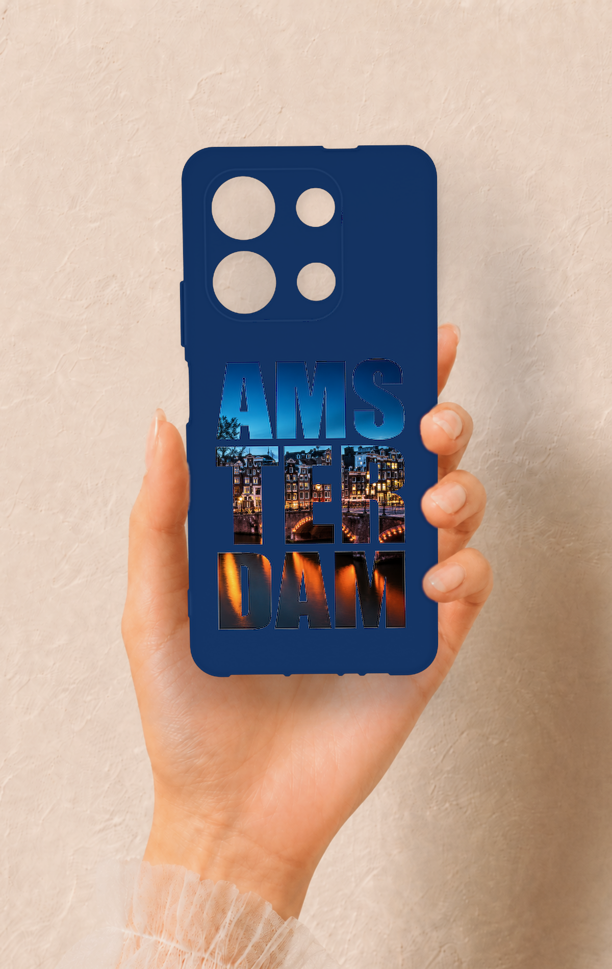 İnfinix Note 30 Uyumlu Amsterdam Desenli Silikon Kılıf