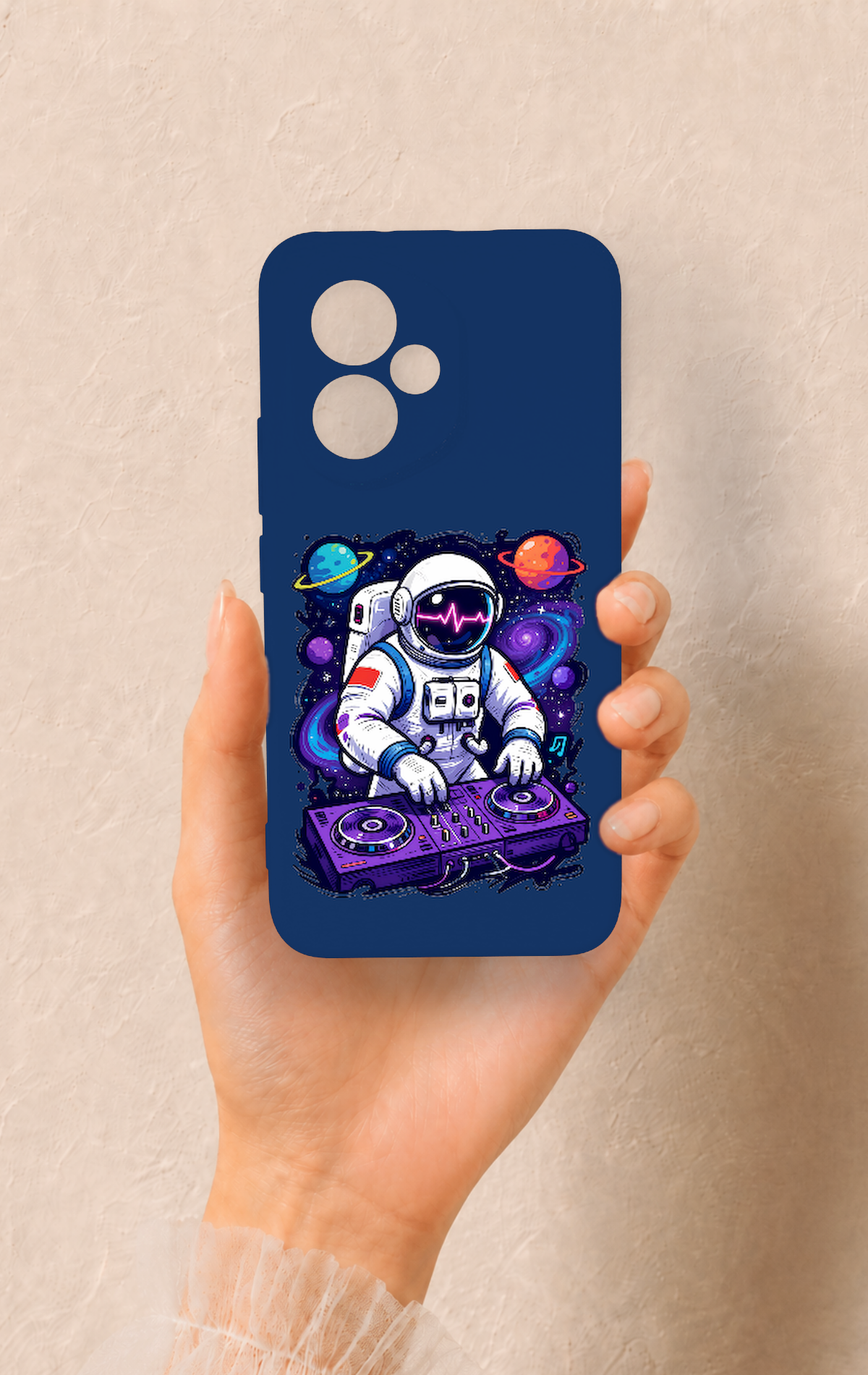Honor 400 Uyumlu Astronot DJ Desenli Silikon Kılıf
