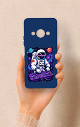 Redmi A3 Uyumlu Astronot DJ Desenli Silikon Kılıf