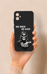 Samsung A05 Uyumlu No Pain No Gain Desenli Silikon Kılıf