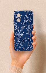 Realme 12 Lite Uyumlu İnce Yaprak Dalı Desenli Silikon Kılıf