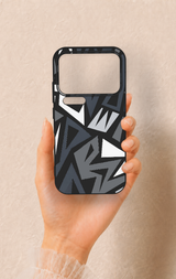Xiaomi Mi 17 Pro 5G Uyumlu Geometrik Blok Desenli Silikon Kılıf