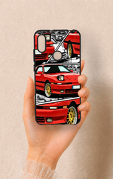 Huawei Y6 2019 Uyumlu Kırmızı Supra Desenli Silikon Kılıf