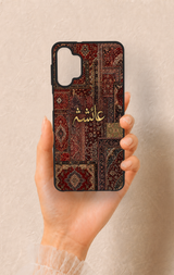 Samsung A32 Uyumlu Vintage Halı Desenli Silikon Kılıf