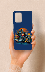 Oppo A54 Uyumlu Moto Rider Desenli Silikon Kılıf