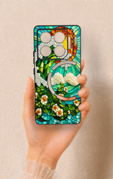 İnfinix Gt 20 Pro Uyumlu Mozaik Okyanus Dalgası Desenli Silikon Kılıf