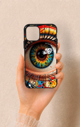 iPhone 11 Pro Uyumlu Renkli Göz Bebeği Desenli Silikon Kılıf