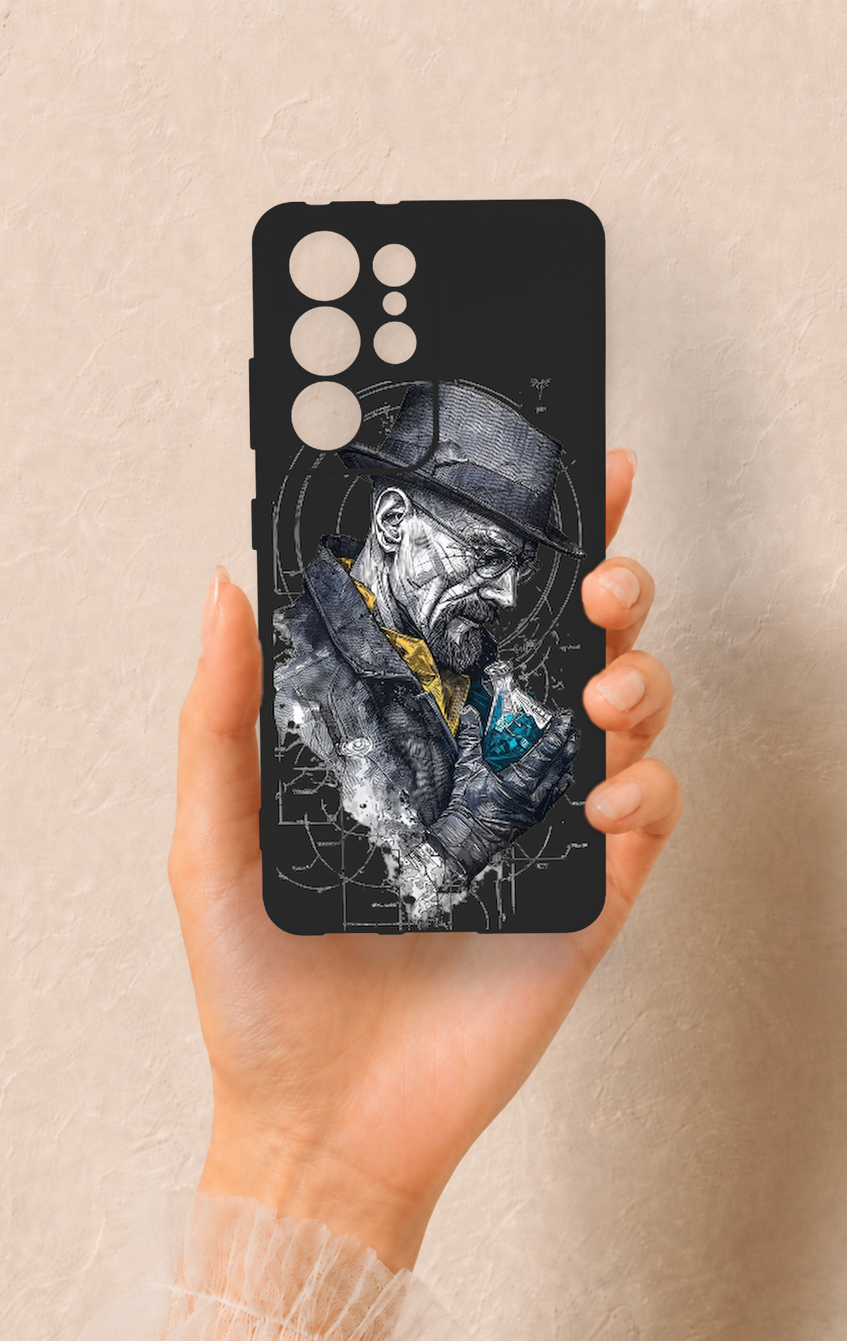 Samsung S21 Ultra Uyumlu Walter White Desenli Silikon Kılıf
