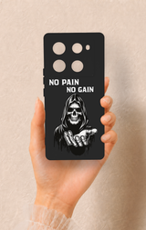 İnfinix Note 40 Pro Uyumlu No Pain No Gain Desenli Silikon Kılıf