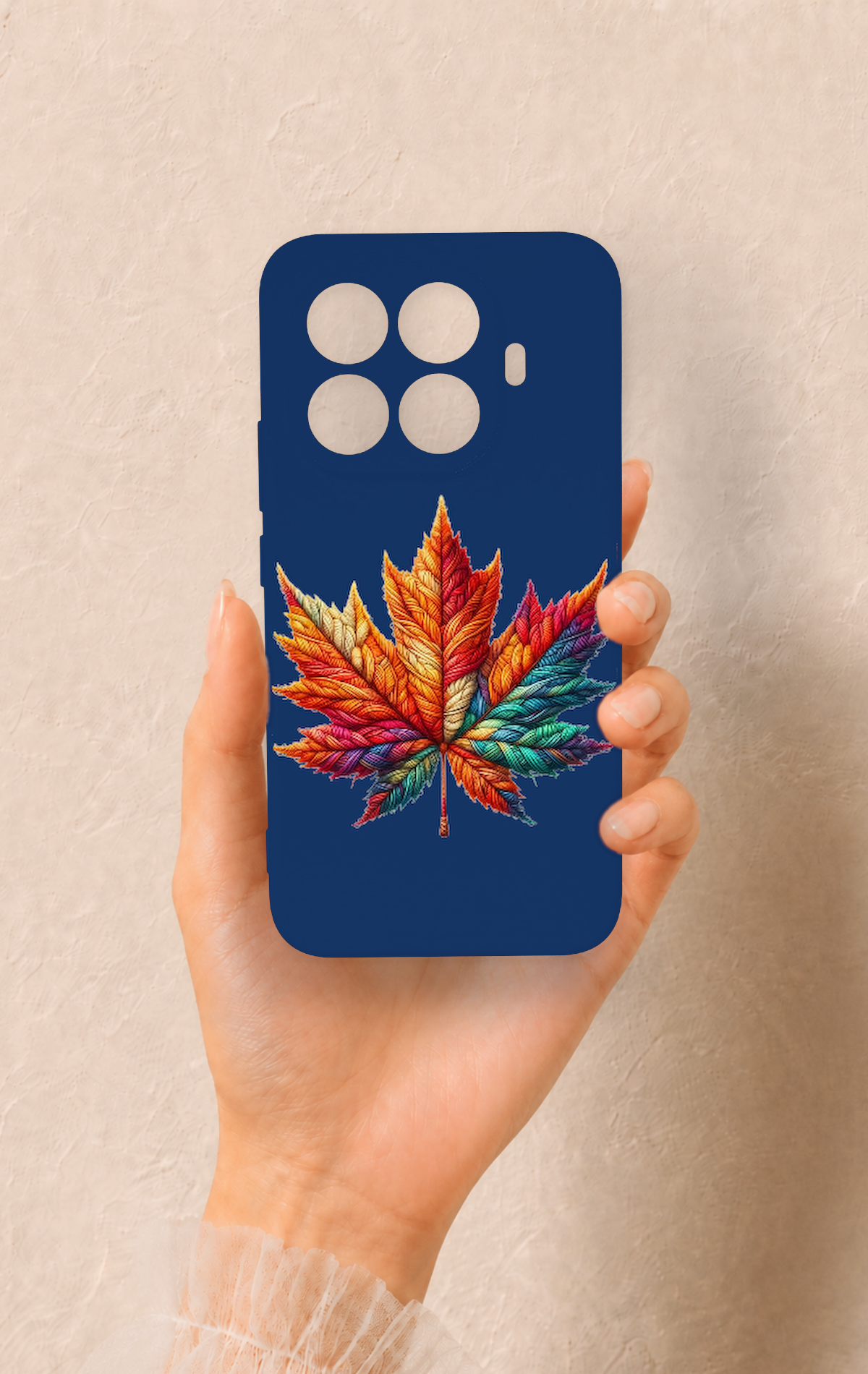 Mi 15T PRO Uyumlu Renkli Yaprak Desenli Silikon Kılıf
