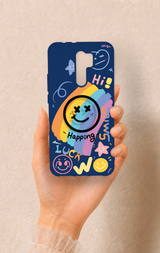 Redmi 9 Uyumlu Happing Smile Desenli Silikon Kılıf