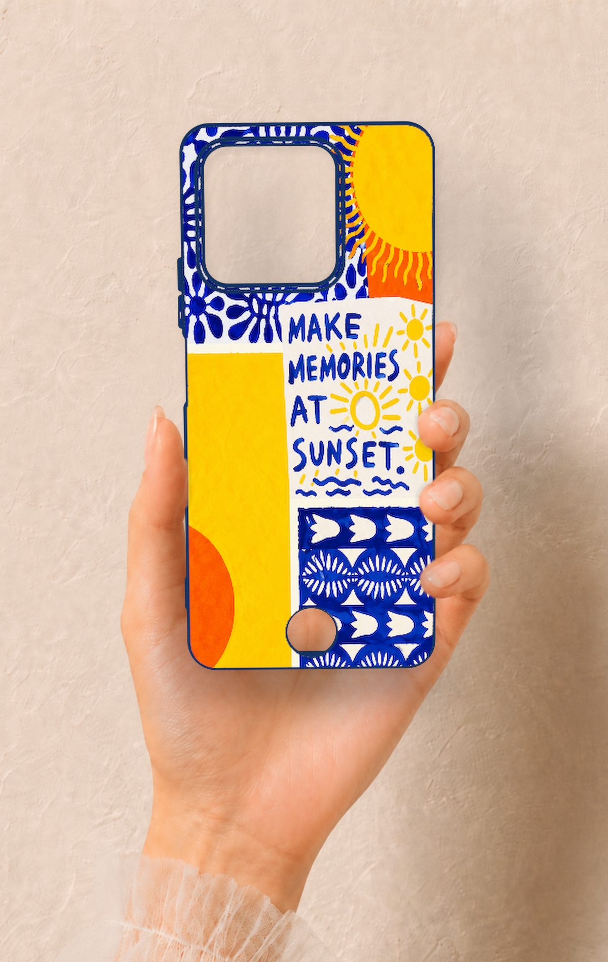 Reeder S71 Uyumlu Sunset Desenli Silikon Kılıf