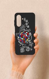 Samsung A26 Uyumlu Rubik Küb Desenli Silikon Kılıf