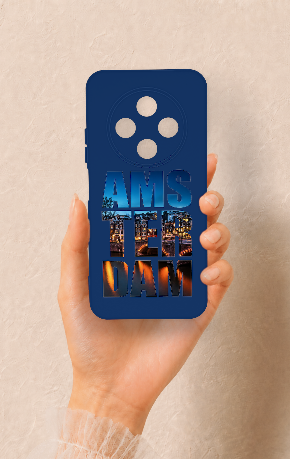 Tecno Spark 30C Uyumlu Amsterdam Desenli Silikon Kılıf