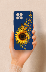 Omix X600 Uyumlu Ayçiçeği Desenli Silikon Kılıf