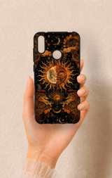 Huawei Y7 2019 Uyumlu Mistik Güneş Desenli Silikon Kılıf