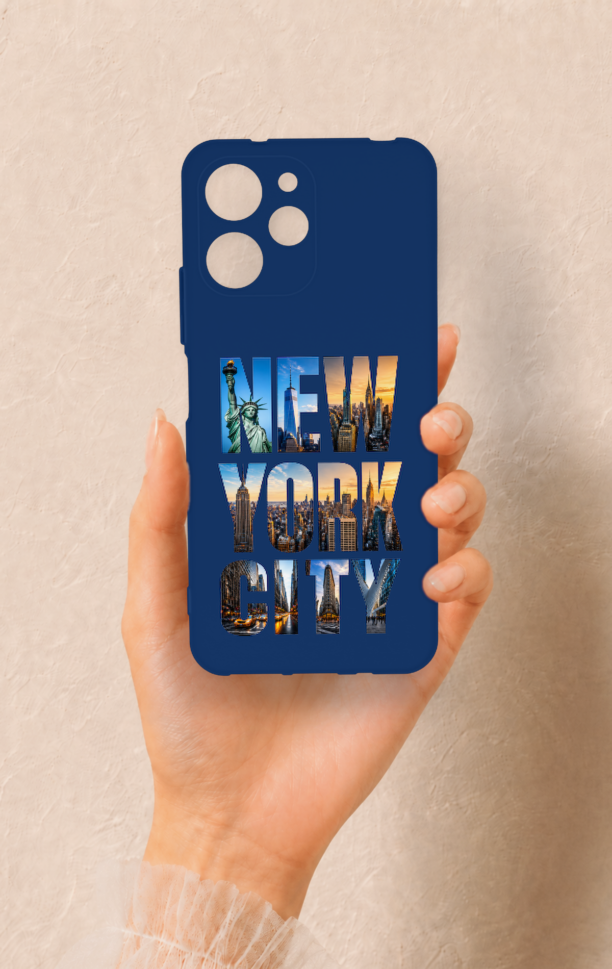 Redmi 12 Uyumlu New York City Desenli Silikon Kılıf