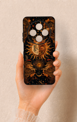 Redmi 14C Uyumlu Mistik Güneş Desenli Silikon Kılıf