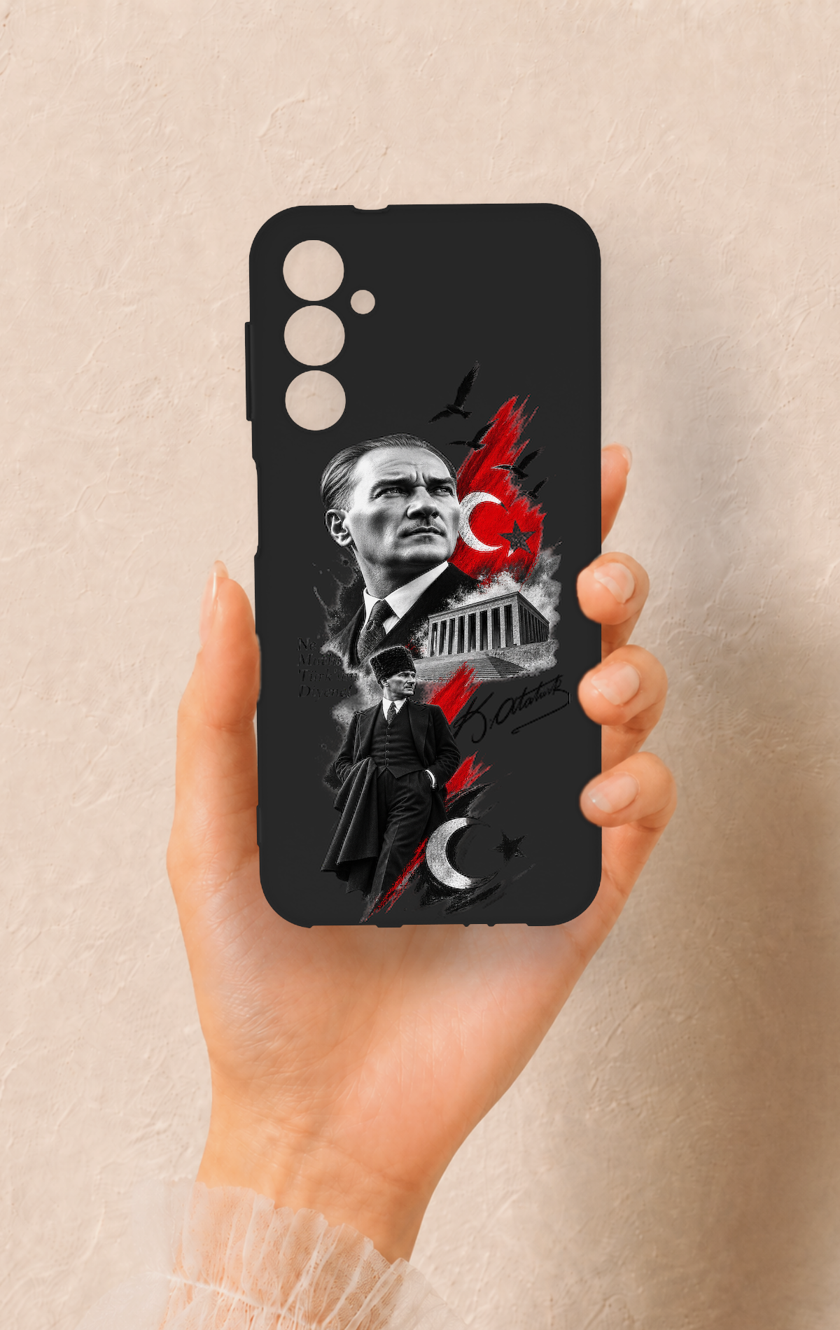 Samsung A14 Uyumlu Atatürk Anıtkabir Desenli Silikon Kılıf