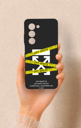 Oppo A5 5G Uyumlu Off White Desenli Silikon Kılıf
