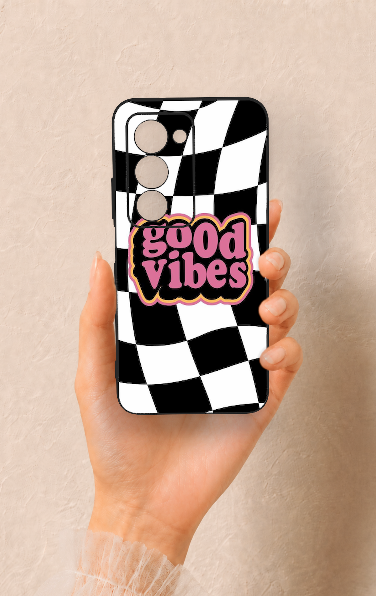Redmi 15 5G Uyumlu Black Good Vibes Desenli Silikon Kılıf