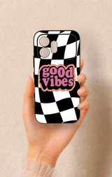Honor 600 Uyumlu Black Good Vibes Desenli Silikon Kılıf