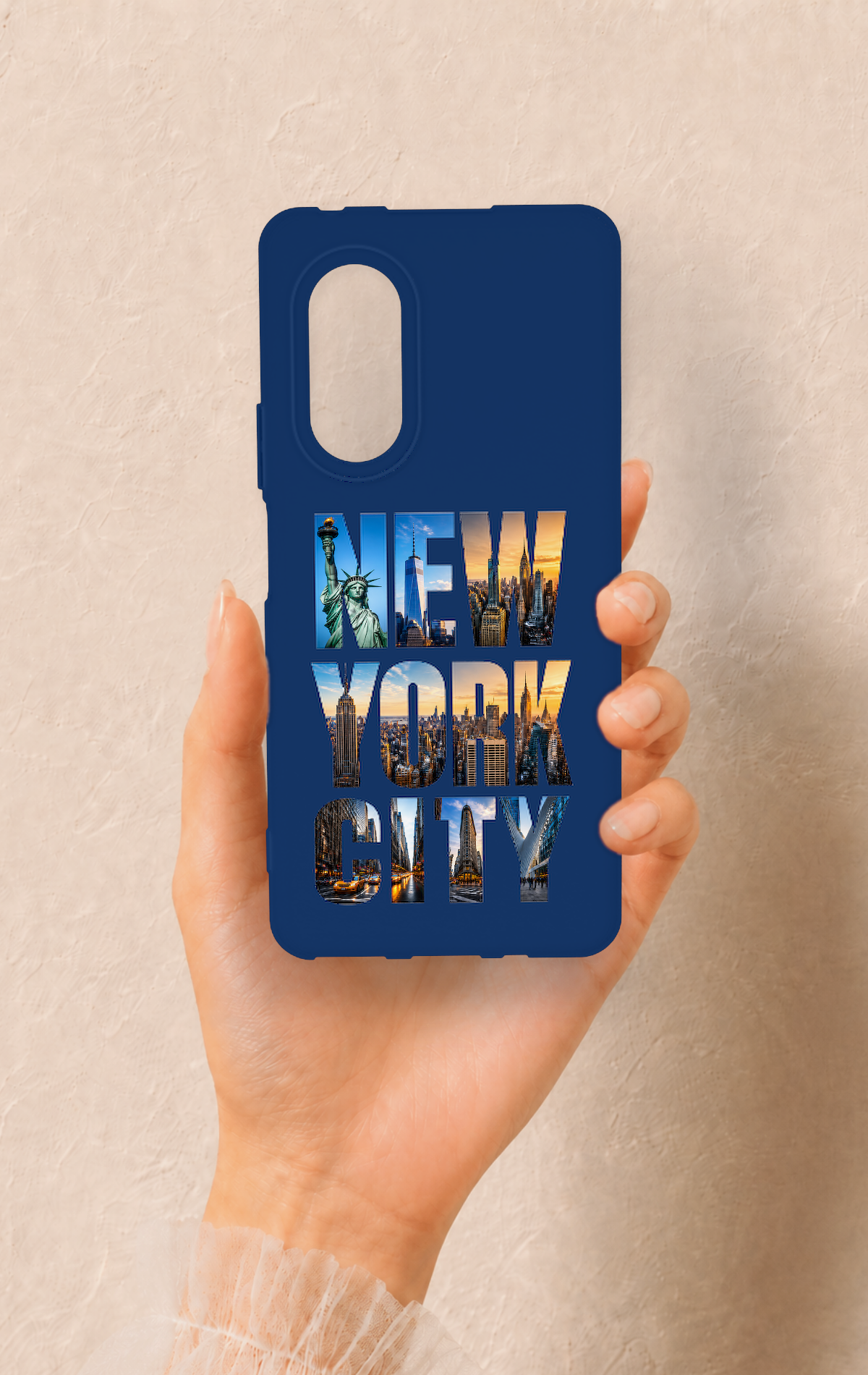 Huawei Nova 9Se Uyumlu New York City Desenli Silikon Kılıf