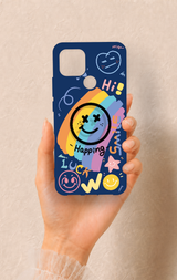 Oppo A15 Uyumlu Happing Smile Desenli Silikon Kılıf