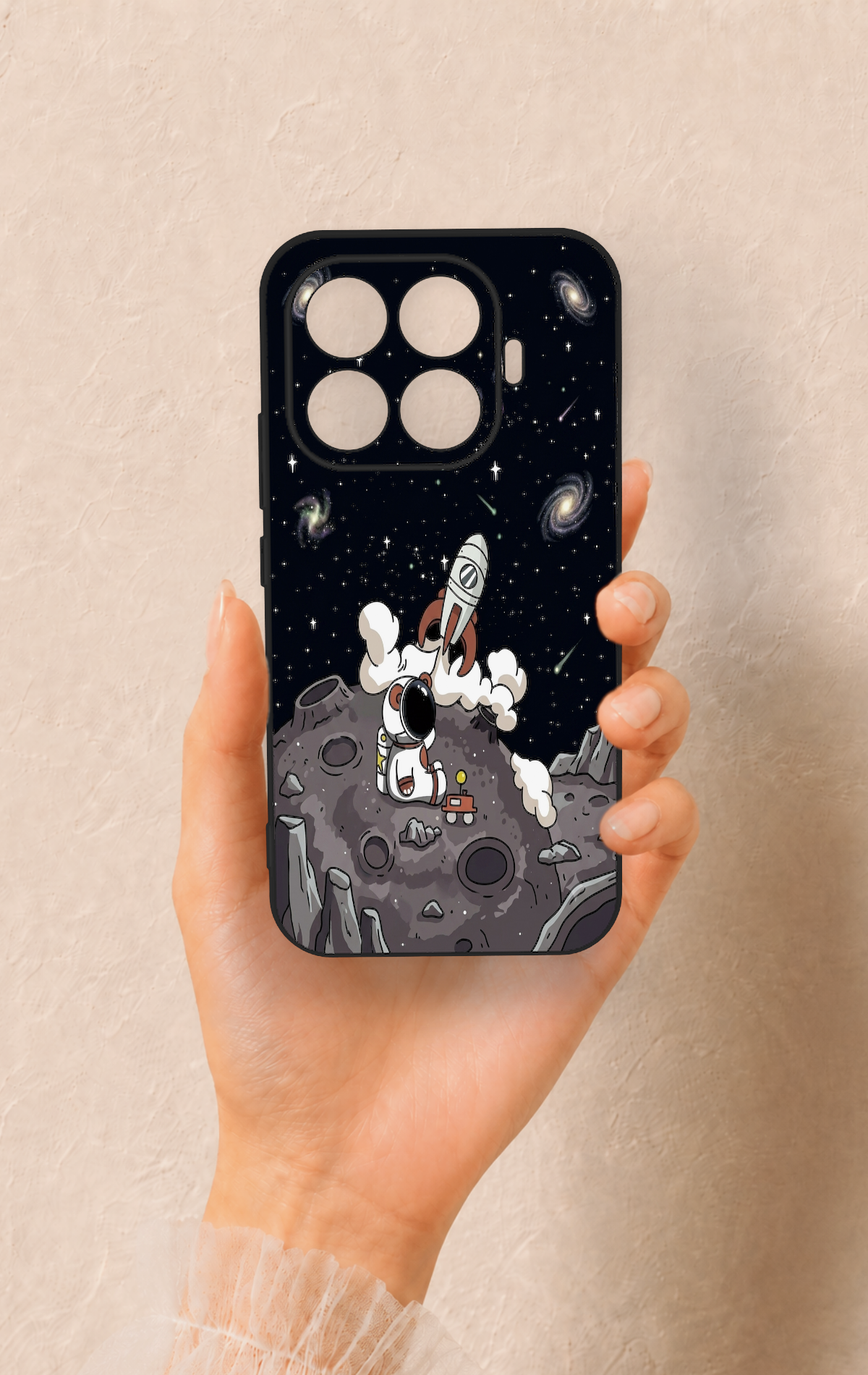 Mi 17T 5G Uyumlu Uzay Astronot Desenli Silikon Kılıf