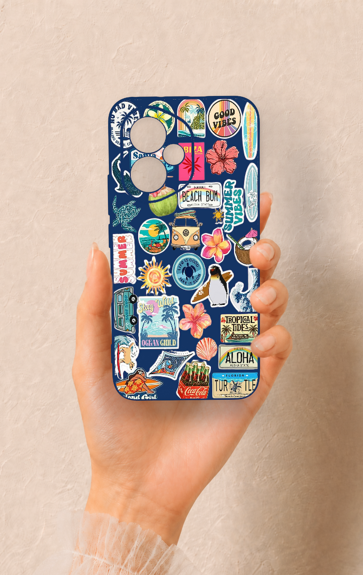 Honor 400 Uyumlu Summer Vibes Desenli Silikon Kılıf