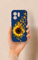 Vivo V70 5G Uyumlu Ayçiçeği Desenli Silikon Kılıf