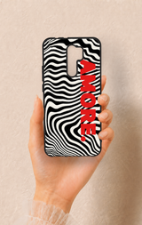 Redmi 9 Uyumlu Zebra Amore Desenli Silikon Kılıf