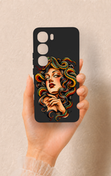 Vivo V40 Lite 5G Uyumlu Medusa Desenli Silikon Kılıf