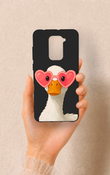 Redmi Note 9 Uyumlu Aşık Ördek Desenli Silikon Kılıf