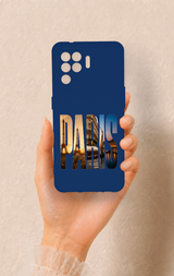 Oppo Reno 5 Lite Uyumlu Paris Desenli Silikon Kılıf
