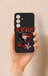 Samsung S25 Uyumlu Sync Die Desenli Silikon Kılıf
