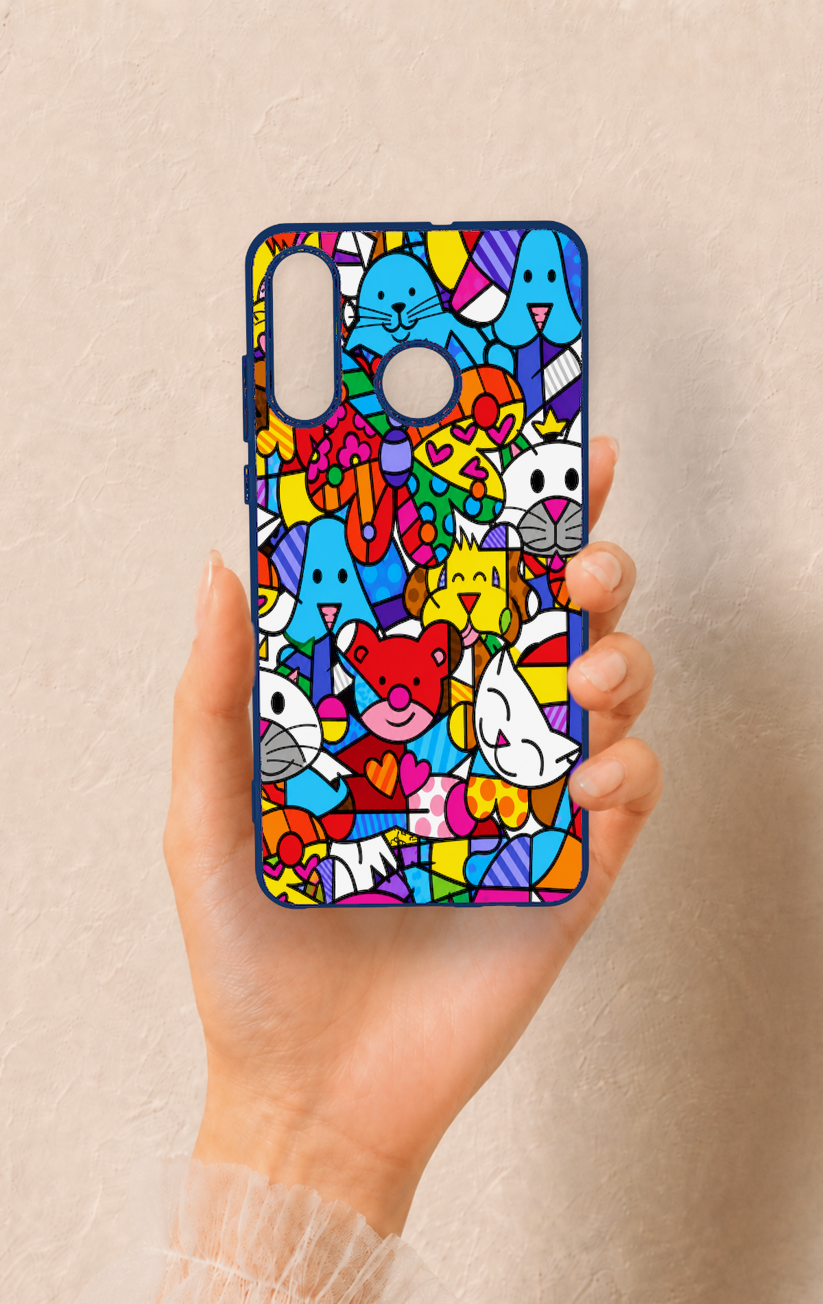 Huawei P30 Lite Uyumlu Britto Garden Desenli Silikon Kılıf