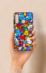 Huawei P30 Lite Uyumlu Britto Garden Desenli Silikon Kılıf