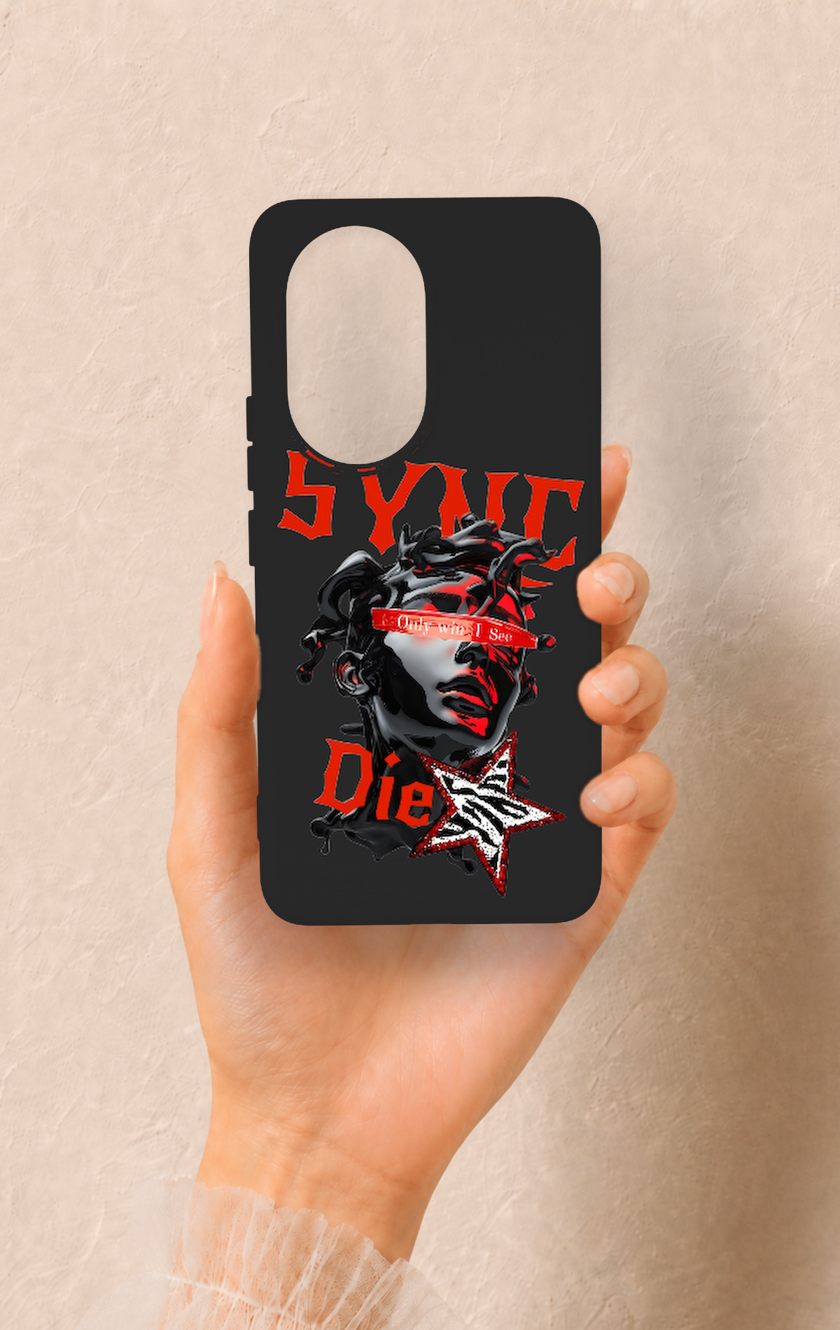 Honor 200 5G Uyumlu Sync Die Desenli Silikon Kılıf