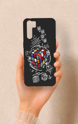 Oppo A91 Uyumlu Rubik Küb Desenli Silikon Kılıf
