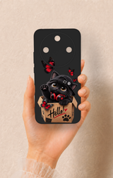 Honor Magic 8 Lite Uyumlu Hello Cat Desenli Silikon Kılıf